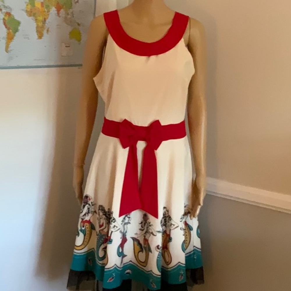 Cute flair dress mermaids on skirt